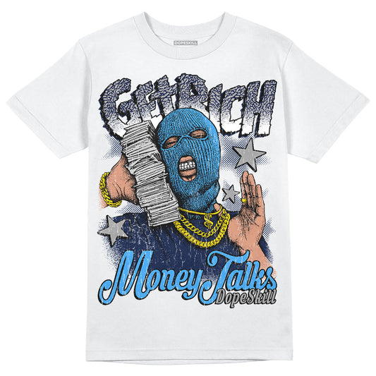 AJ Spizike White Obsidian DopeSkill T-Shirt Get Rich Graphic