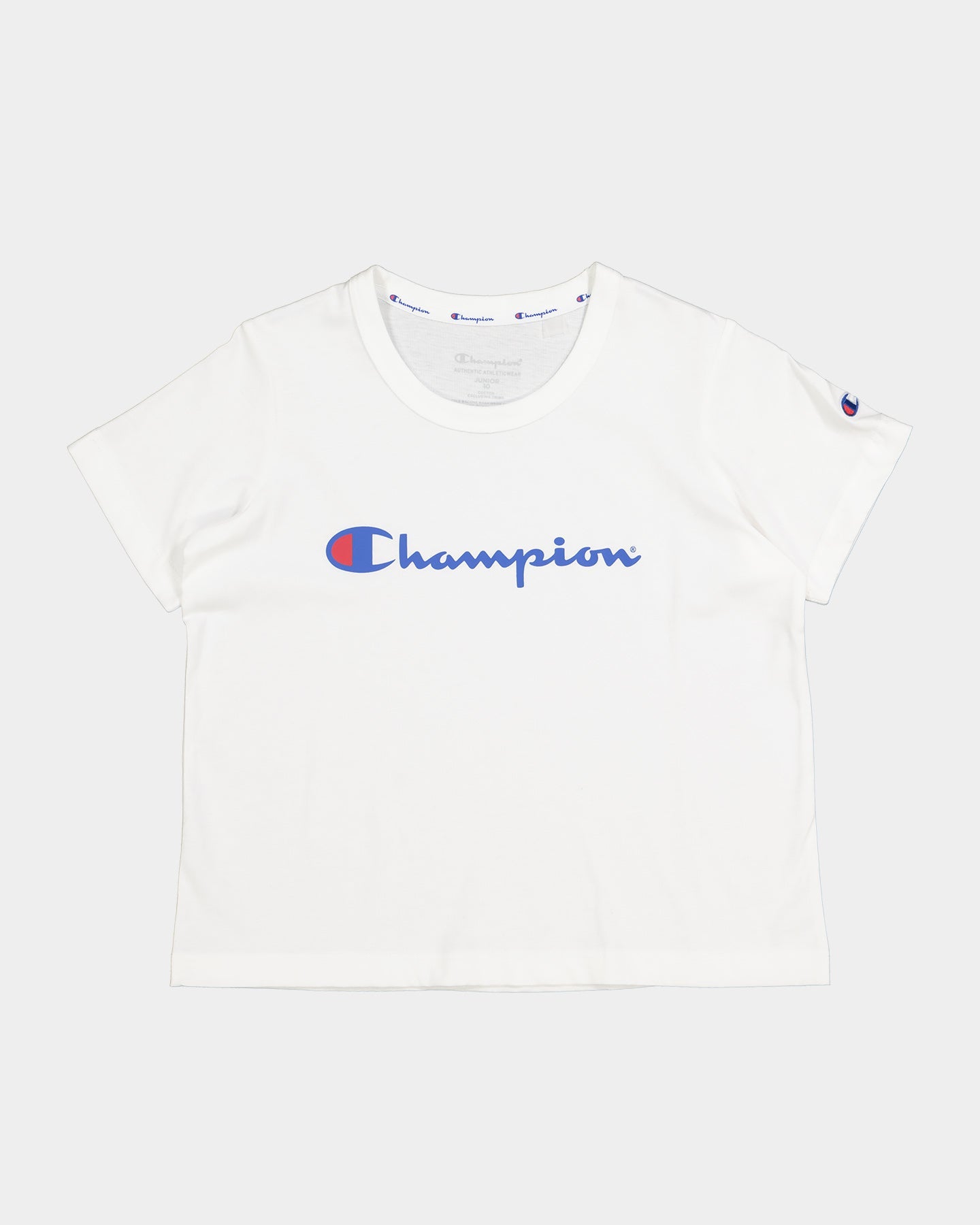 Champion Kids' Script Boxy T-Shirt White