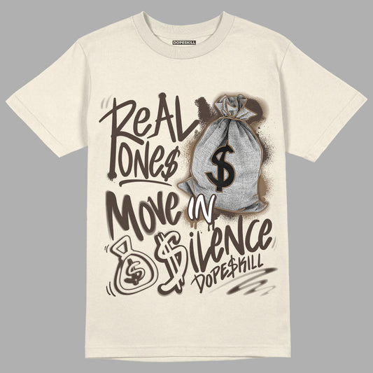 AJ 1 Low OG ‚ÄúReverse Mocha‚Äù DopeSkill Sail T-shirt Real Ones Move In Silence Graphic