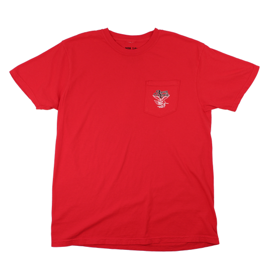 Aaron Lewis The American Patriot Pocket Tour Mens T Shirt Red