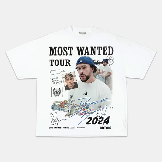 BAD BUNNY 2024 MOST WANTED TOUR TEE Style001