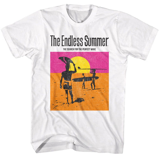 Bruce Brown Films - The Endless Summer - American Classics - Solid White Adult Short Sleeve T-Shirt