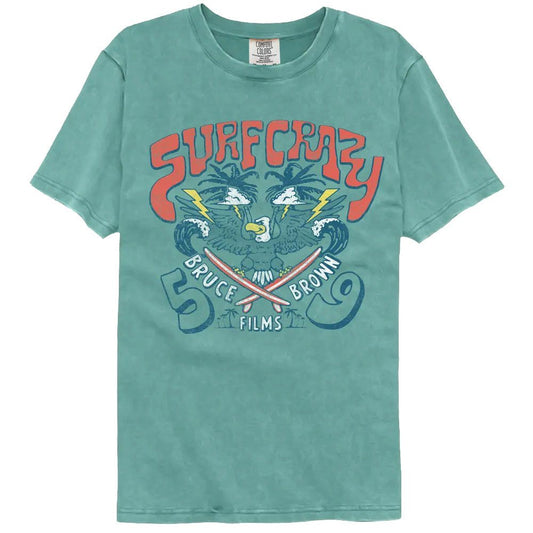Bruce Brown Films Surf Crazy 59 Officially Licensed Adult Short Sleeve Comfort Color T-Shirt