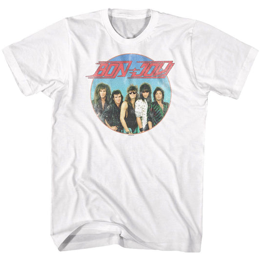 Bon Jovi - Vintage Band Shot - Short Sleeve - Adult - T-Shirt