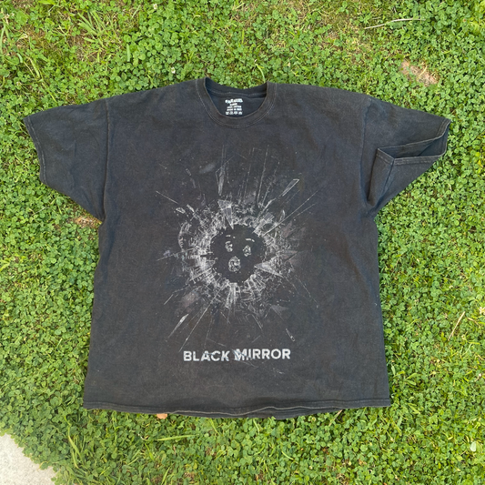 BLACK MIRROR PROMO VINTAGE BLACK T-SHIRT