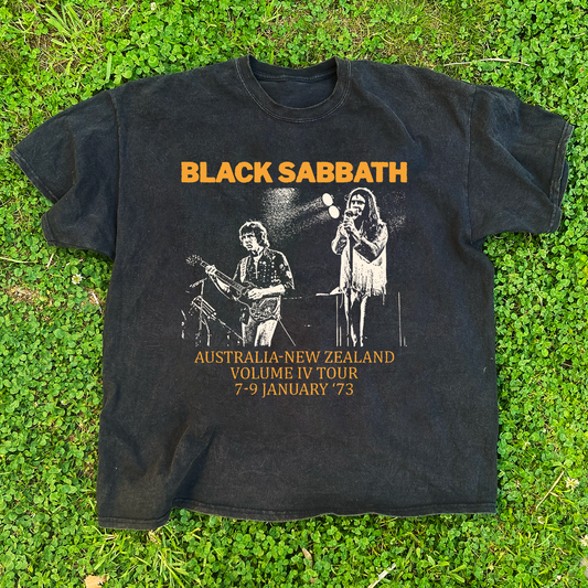 VINTAGE SABBATH TOUR PROMO BLACK T-SHIRT
