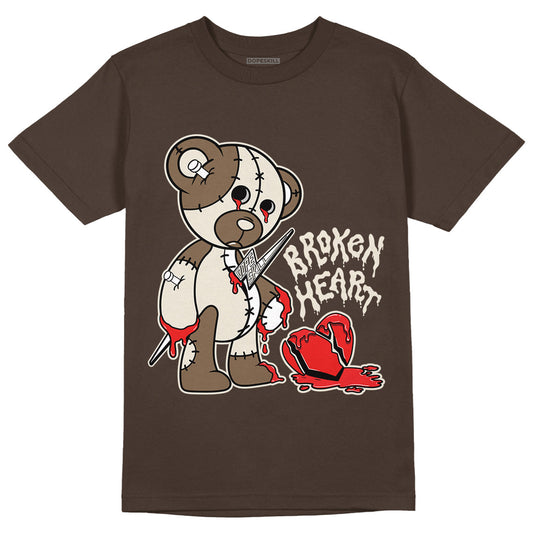 AJ 1 Low OG ‚ÄúReverse Mocha‚Äù DopeSkill Ridgerock T-shirt Broken Heart Graphic