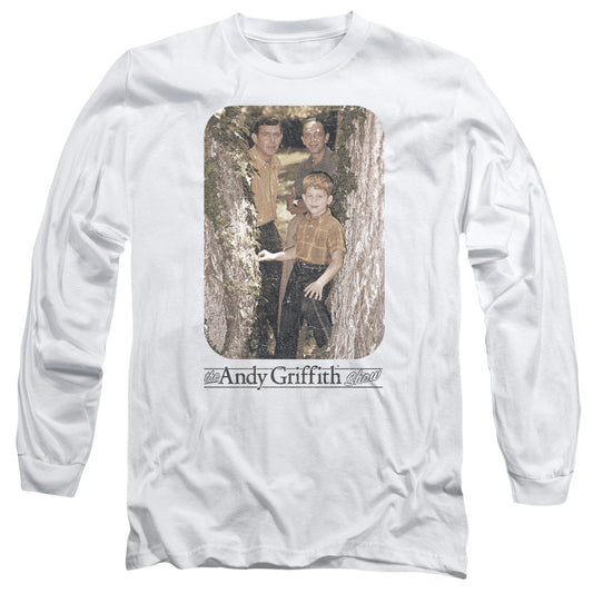 Andy Griffith Tree Photo Mens Long Sleeve Shirt White
