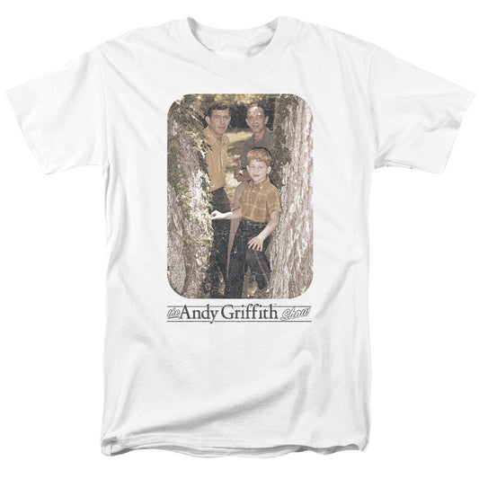 Andy Griffith Tree Photo Mens T Shirt White