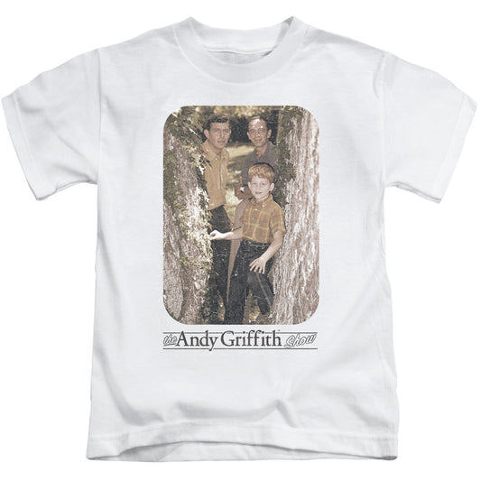 Andy Griffith Tree Photo Juvenile Kids Youth T Shirt White
