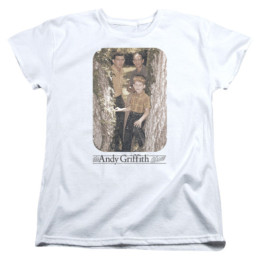 Andy Griffith Tree Photo Womens T Shirt White
