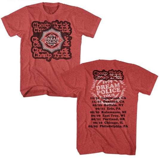 Cheap Trick - Dream Police Tour - Short Sleeve - Heather - Adult - T-Shirt