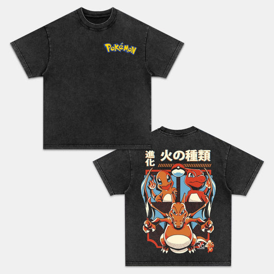 CHARIZARD UNISEX ANIME INSPIRED VINTAGE T-SHIRT‰∏®POK√âMON Style001