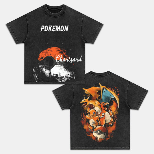 CHARIZARD UNISEX ANIME INSPIRED VINTAGE T-SHIRT‰∏®POK√âMON Style002