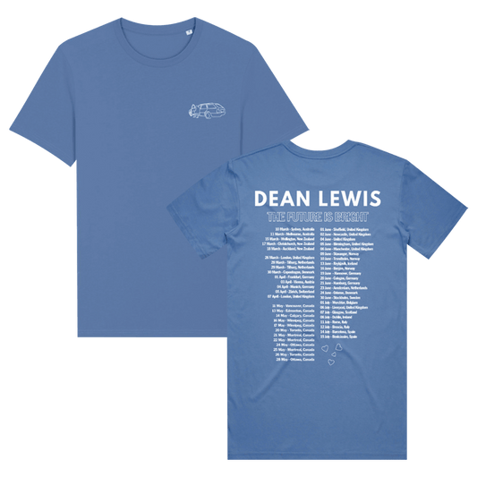The Future is Bright Blue T-shirt (EUROPE/CANADA TOUR)
