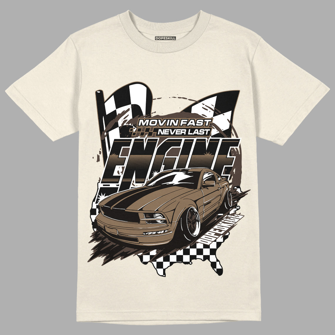 AJ 1 Low OG ‚ÄúReverse Mocha‚Äù DopeSkill Sail T-shirt ENGINE Tshirt Graphic