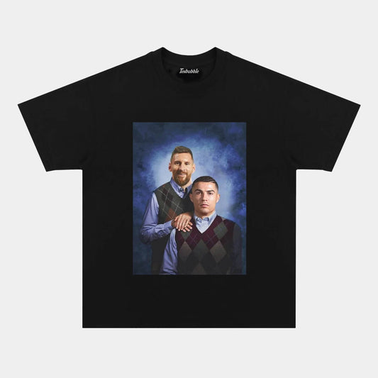 FUNNY MESSI RONALDO TEE