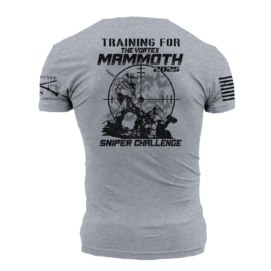 Mammoth Sniper Challenge 2025 Training T-Shirt - Dark Heather Gray