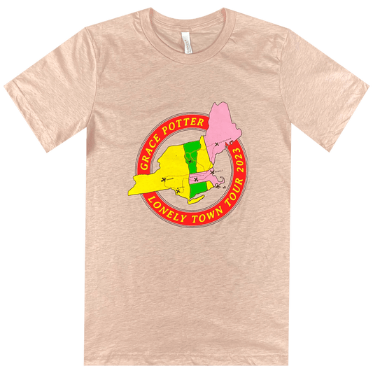Lonely Town Tour Map T-Shirt
