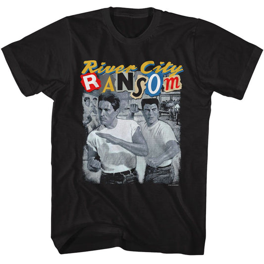 River City Ransom - Vintage Poster - American Classics - Solid Black Adult Short Sleeve T-Shirt