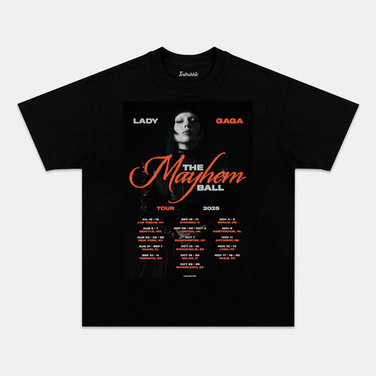 LADY GAGA 2025 WORLD TOUR TEE