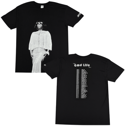 Posing Tour Date Black T-Shirt