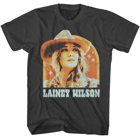 Lainey Wilson - Photo And Arch - American Classics - Solid Gray Adult Short Sleeve T-Shirt