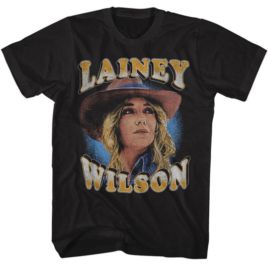 Lainey Wilson - Hat Photo - American Classics - Solid Black Adult Short Sleeve T-Shirt