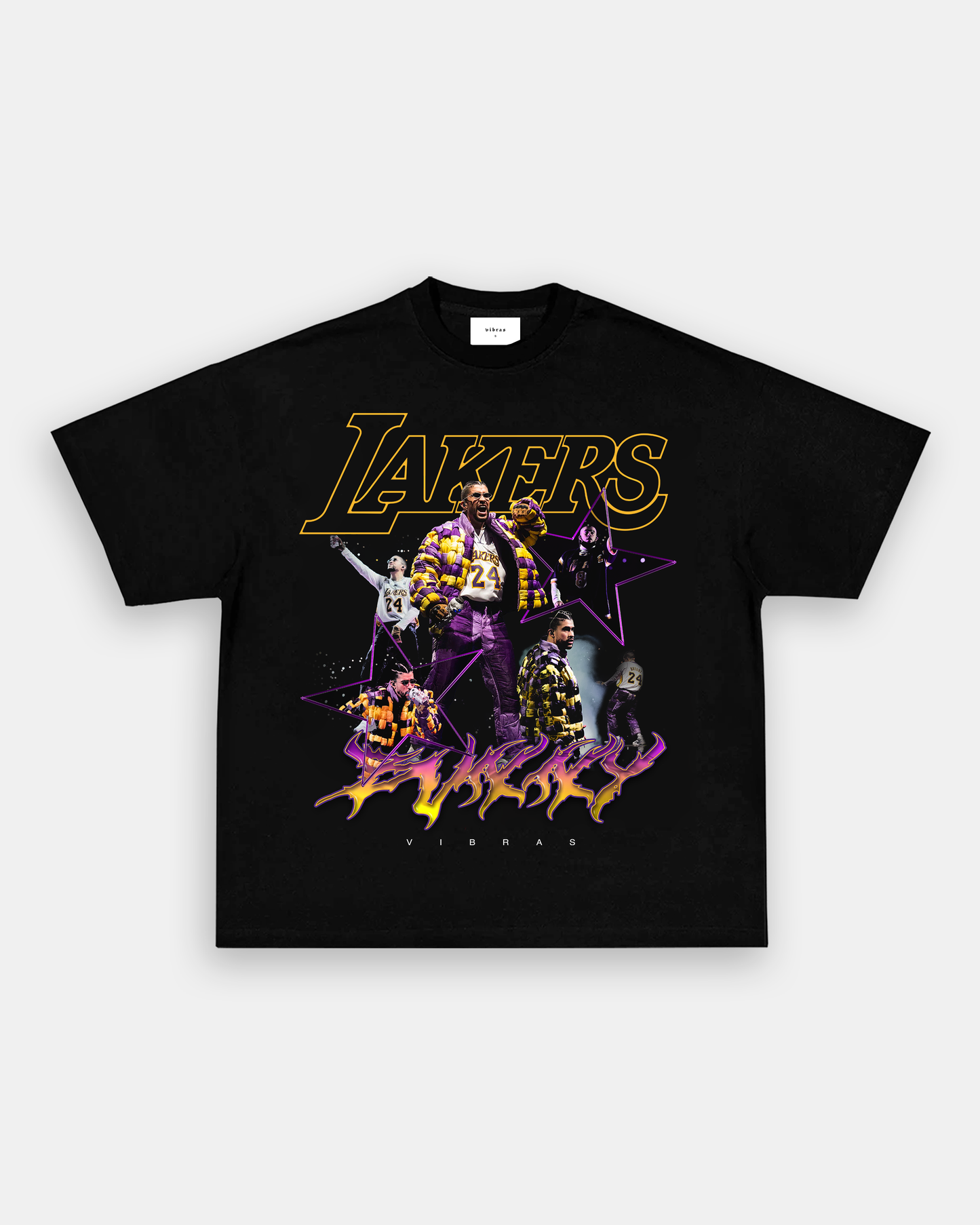BAD BUNNY x LAKERS VINTAGE TEE Style002