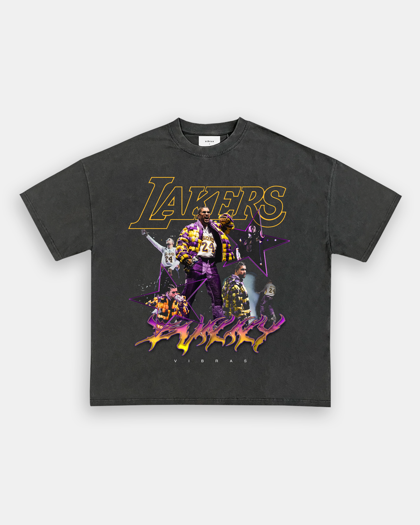 BAD BUNNY x LAKERS VINTAGE TEE Style002