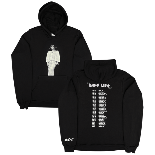 Posing Tour Date Black Hoodie