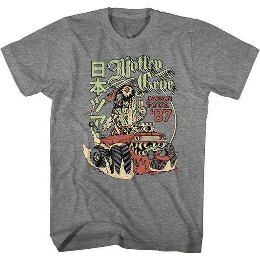 Motley Crue - Tour 87 - Short Sleeve - Heather - Adult - T-Shirt