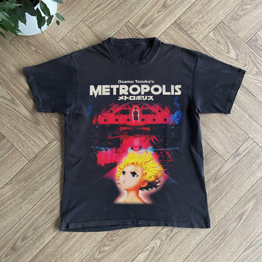 METROPOLIS 'RED ROOM' 2001 ANIME MERCH BLACK T-SHIRT
