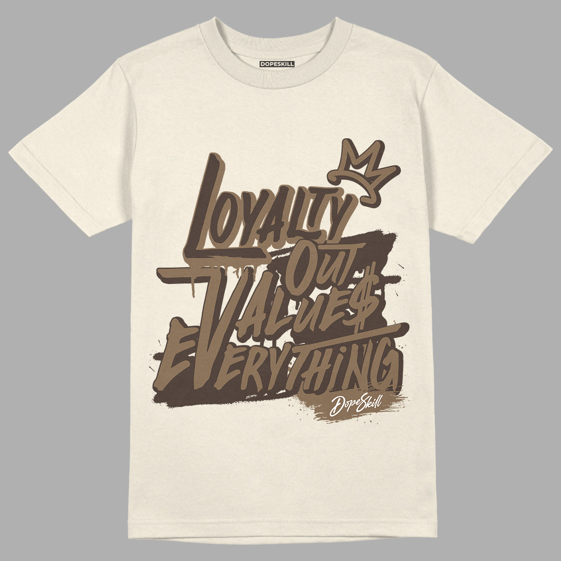 AJ 1 Low OG ‚ÄúReverse Mocha‚Äù DopeSkill Sail T-shirt LOVE Graphic
