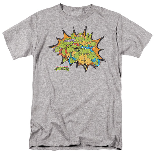 TMNT - Funny Face Turtles - Adult T-Shirt