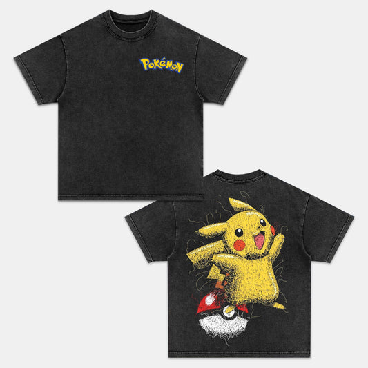 PIKACHU UNISEX ANIME INSPIRED VINTAGE T-SHIRT‰∏®POK√âMON Style002