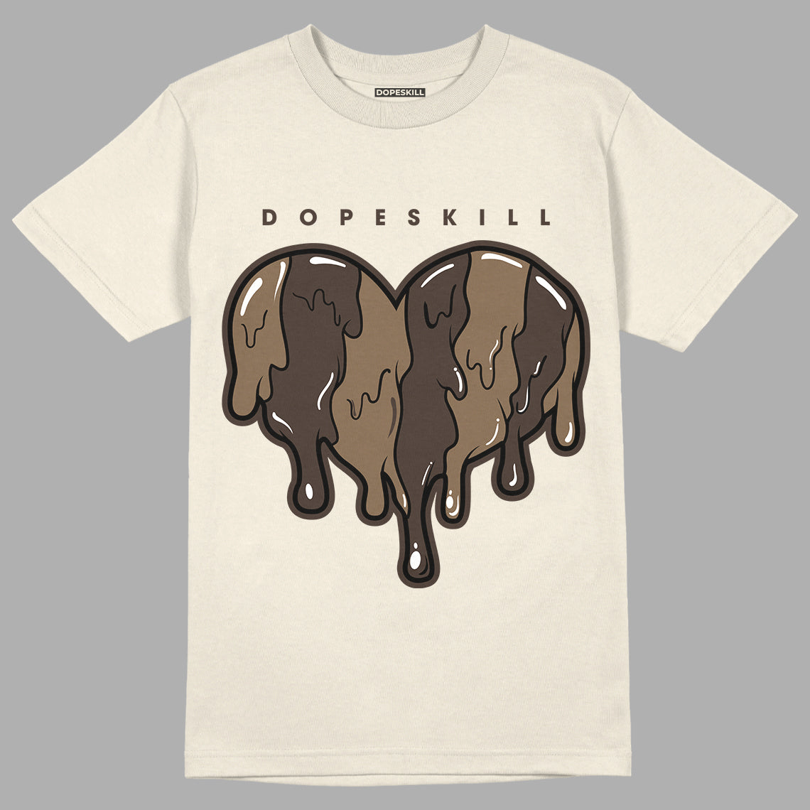 AJ 1 Low OG ‚ÄúReverse Mocha‚Äù DopeSkill Sail T-shirt Slime Drip Heart Graphic