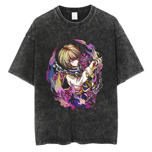 Hunter x Hunter Kurapika Shirt Vintage Style Anime Shirt Style002