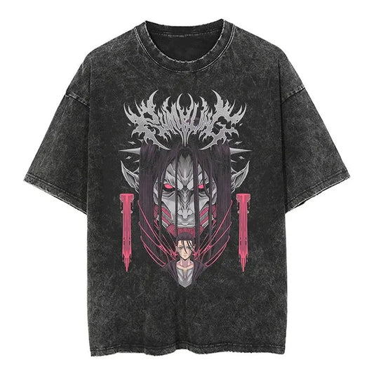 Attack On Titan Eren Shirt Vintage Style Anime Shirt Style002