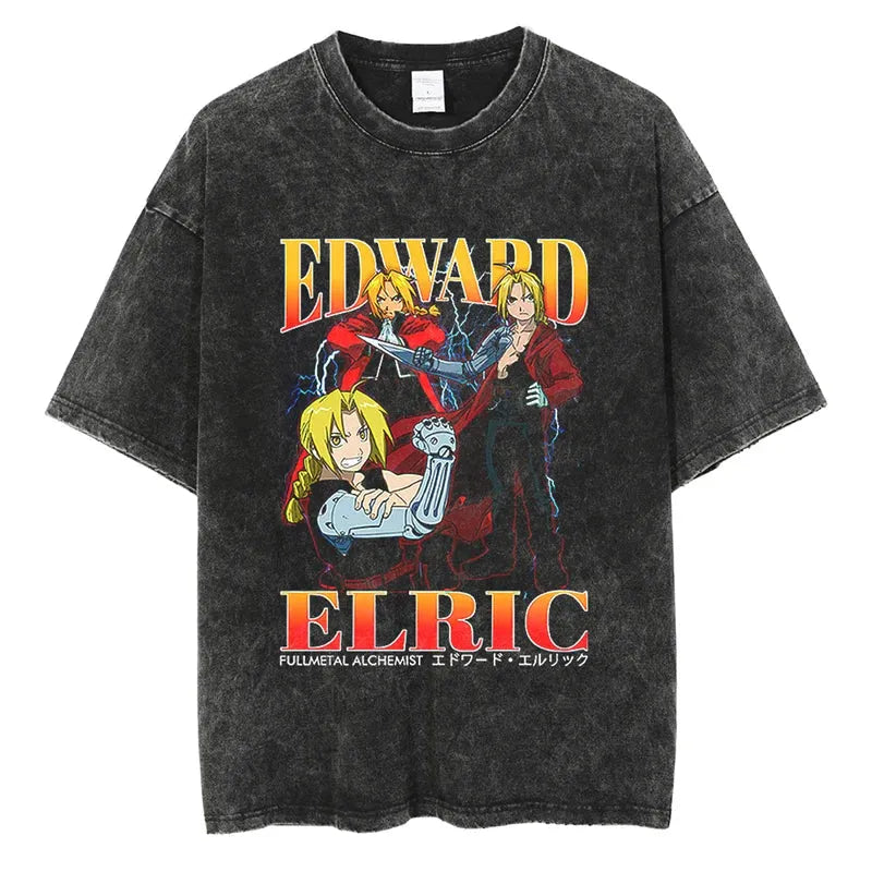 Fullmetal Alchemist Edward Shirt Vintage Style Anime Shirt Style005