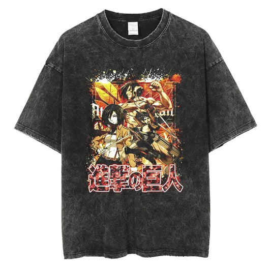 Attack On Titan Shirt Vintage Style Anime Shirt Style004