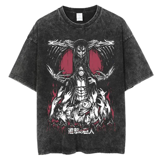 Attack On Titan Eren Shirt Vintage Style Anime Shirt Style008