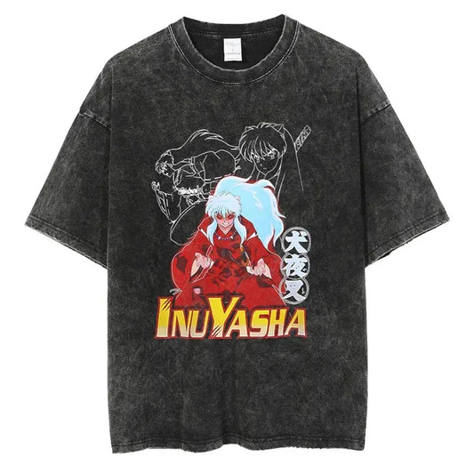 Inuyasha Shirt Vintage Style Anime Shirt Style008