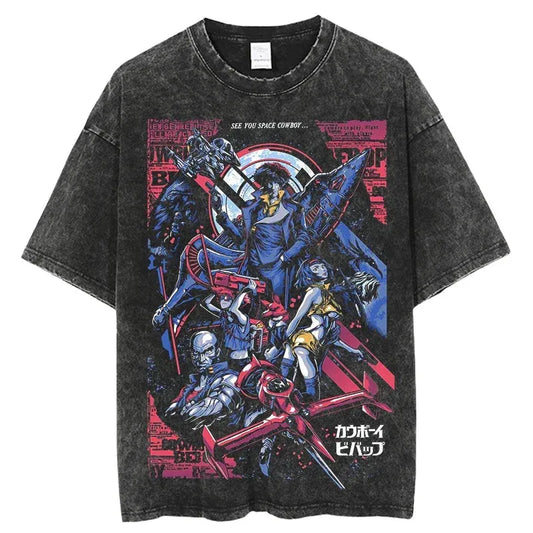 Cowboy Bebop Shirt Vintage Style Anime Shirt Style008