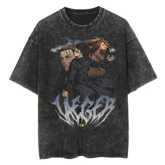 Attack On Titan Eren Shirt Vintage Style Anime Shirt Style003