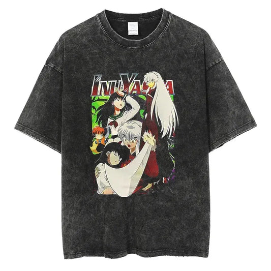 Inuyasha Shirt Vintage Style Anime Shirt Style002