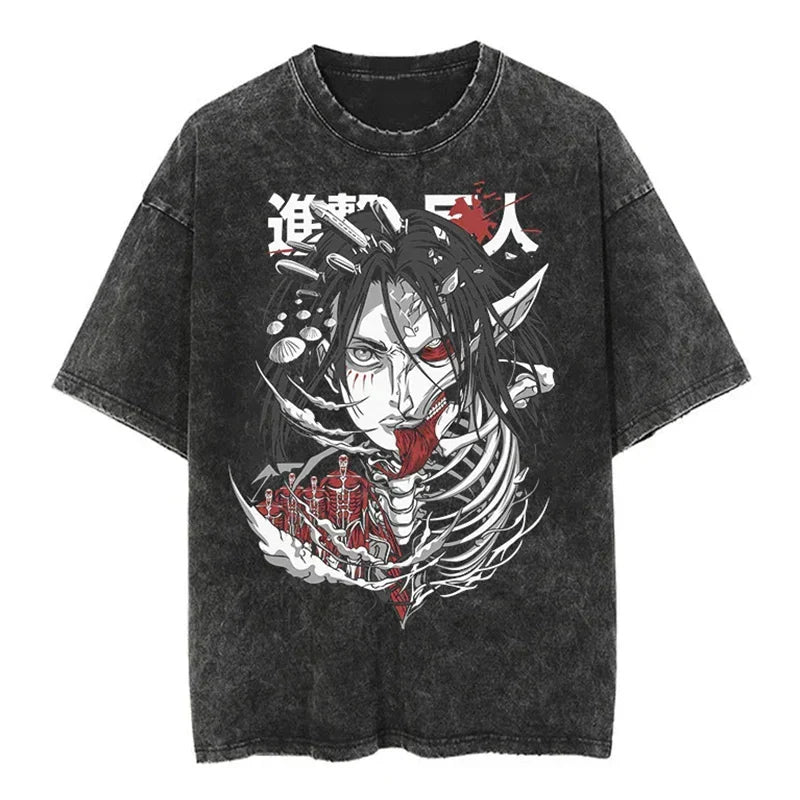 Attack On Titan Eren Shirt Vintage Style Anime Shirt Style010