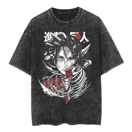 Attack On Titan Eren Shirt Vintage Style Anime Shirt Style010