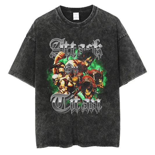 Attack On Titan Eren Shirt Vintage Style Anime Shirt Style001