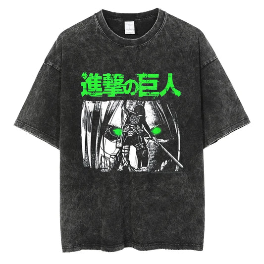Attack On Titan Shirt Vintage Style Anime Shirt Style003
